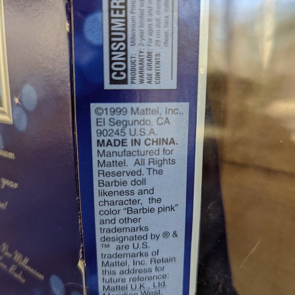 Vintage 1999 Millenium Princess Barbie / Special Millenium Edition - Picture 6 of 6